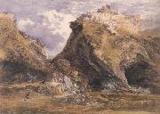 Samuel Palmer View at Tintagel oil painting artist